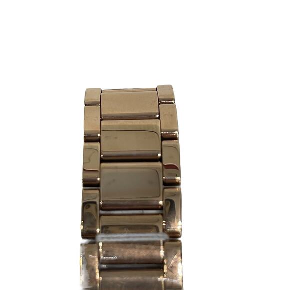 Michael Kors Parker Mother Of Pearl Watch Rose Gold Tone Stainless Steel Crystal - Picture 10 of 16